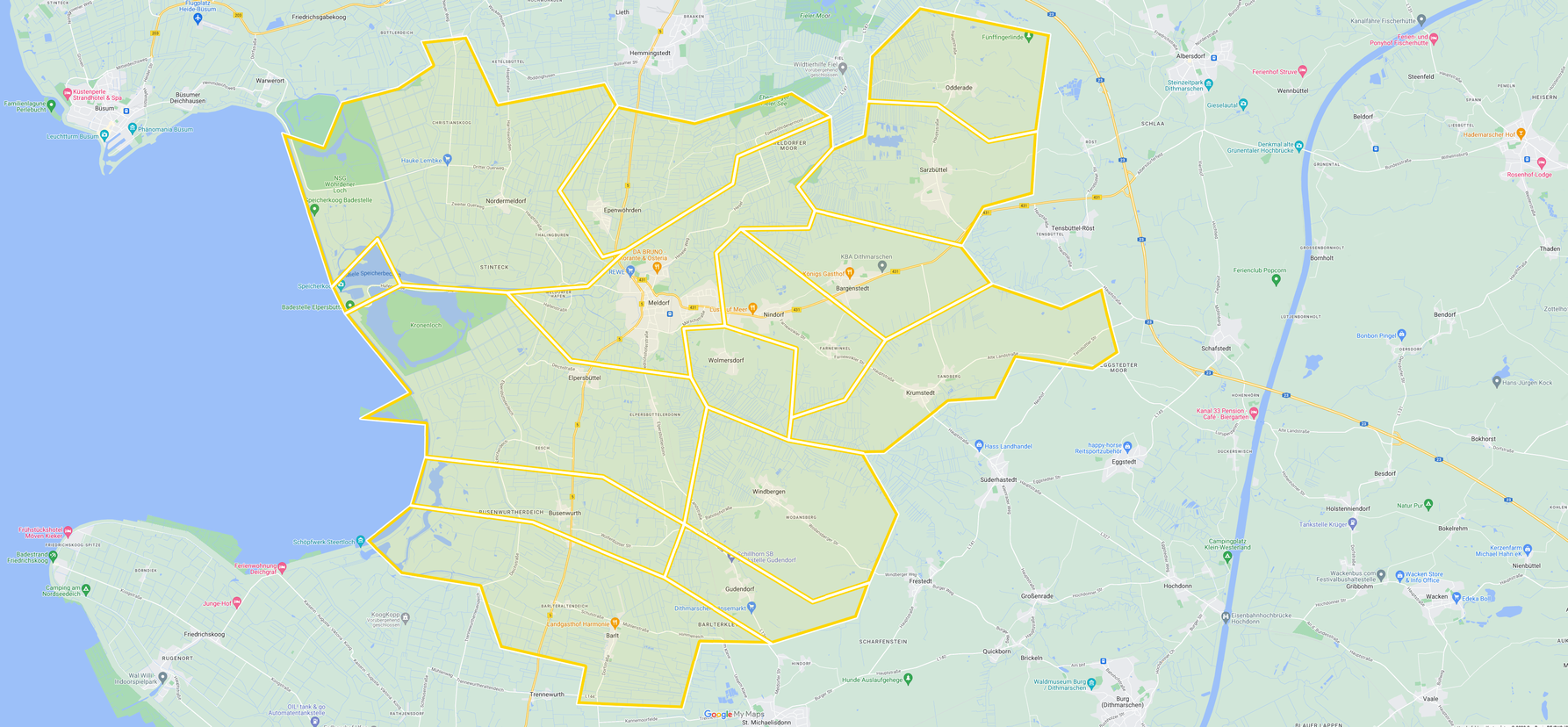 Gemeinden des FDP Ortsverbandes Meldorf und Umgebung